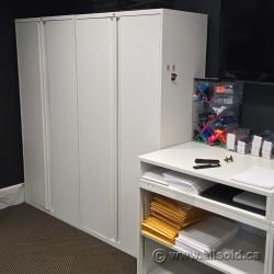 Grey 2 Door Reinforced Storage Cabinet